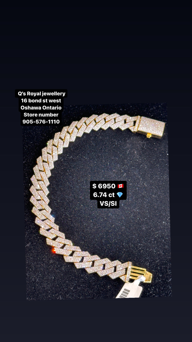 Diamond braclet , 6.74 ct VS/SI diamond  in Jewellery & Watches in Oshawa / Durham Region - Image 2