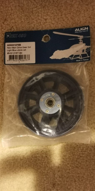 ALIGN TREX 450 COMPLETE MAIN DRIVE GEAR AND TAIL DRIVE GEAR in Hobbies & Crafts in Mississauga / Peel Region