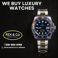 WE BUY HIGH END WATCHES LIKE ROLEX, OMEGA, BREITLING, CARTIER