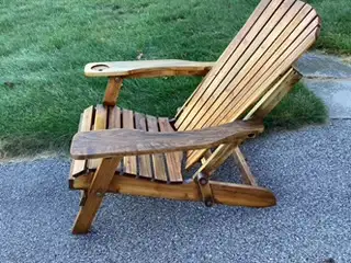 Wood Adirondack Chair for sale.  In excellent condition, View more