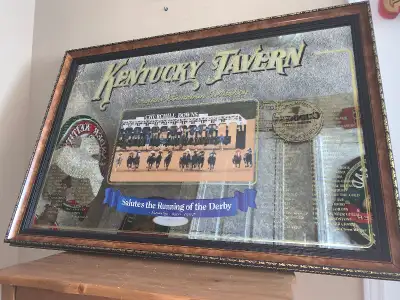Vintage Huge Kentucky Tavern Bourbon Whiskey mirror sign Mint, View more