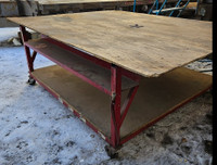 Steel Rolling Shop Table