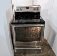 Maytag Stainless Steel Glass Top Stove