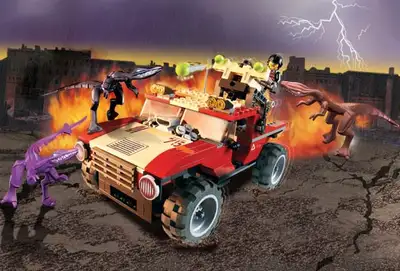 lego 7475 , dino attack  , Fire Hammer vs. Mutant Lizards, View more