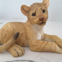 HAND-PAINTED & HANDCRAFTED LION CUB
