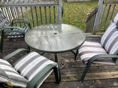 patio table and chairs, View more