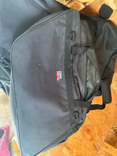 Harley Davidson touring motorcycle saddlebags liners and tour pack strap on luggage bag