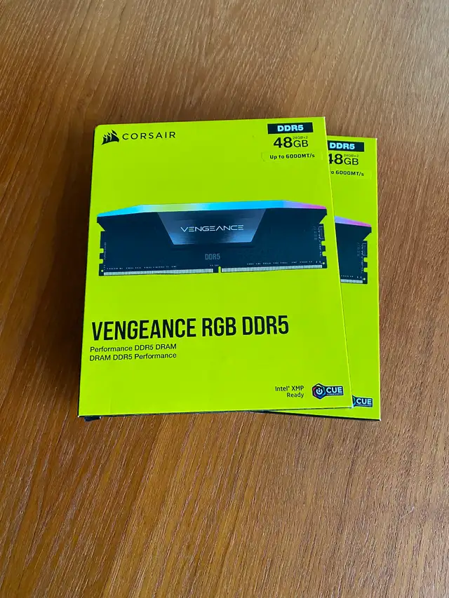 Unopened 48gb Corsair Vengeance RGB 6000mhz CL36 DDR5 RAM in System Components in Mississauga / Peel Region - Image 2