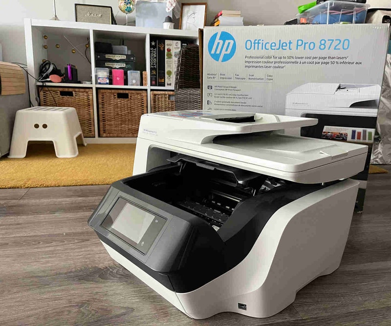 HP allinone wireless printer 8720 new ink installed Printers