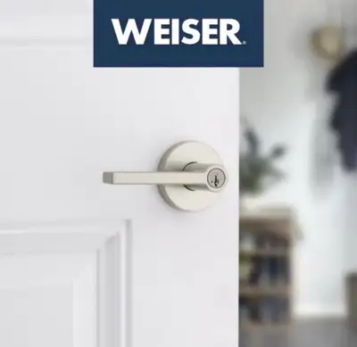 (NEW) Weiser Entry / Exterior Locks Satin Nickel Smart Key, View more