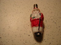 Rare Santa Figure Chistmas Light Bulb