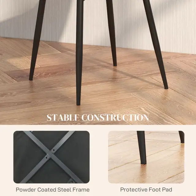 Upholstered Dining Room Chairs with Steel Legs, Modern Kitchen C in Chairs & Recliners in Markham / York Region - Image 7