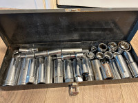 38 piece Sockets and Ratchet 1/2” and 3/8” 