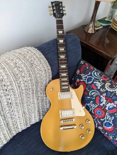 2018 Gibson Les Paul Tribute, Satin Gold Top, View more