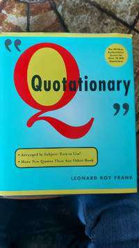 QUOTATIONARY BY Leonard Frank