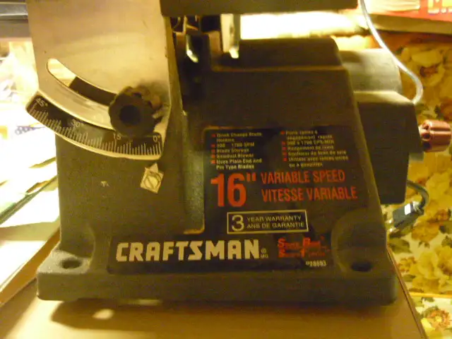 Sears/Craftsman 16" Variable Speed Scroll Saw65561400636289121