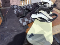 Youth snowboard and case $40