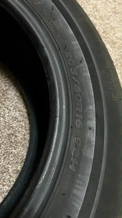 Set of 4 (Four) Hankook Kinergy GT all-season tires, originally installed on a brand-new 2024 Nissan...