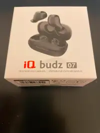 Brand New In Box iQ Budz 07 True Wireless Earbuds Bluetooth
