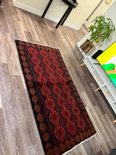 Rug#85-Persian Handwoven wool Baluch Rug– 6.2 × 3.2 ft – $280, View more