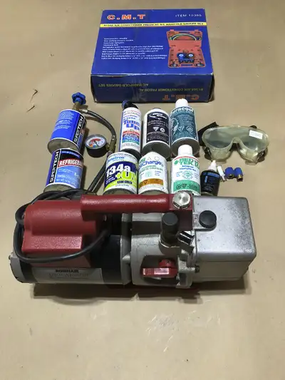 Robinair 15600 Vacuum Pump & Auto AC Recharge Equipment, View more