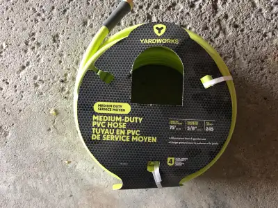 NEW 75' medium duty pvc hose $50, View more