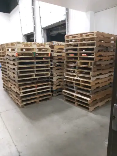 Wooden Pallets Wood Skids 40x48 Cheap Rate Same Day GTA Delivery, View more