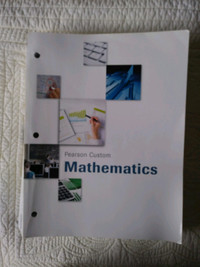 Pearson Custom Mathematics Textbook