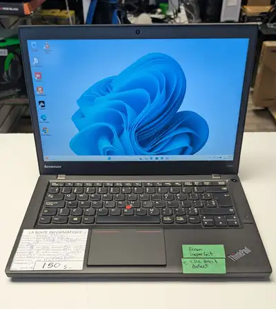 Laptop Lenovo ThinkPad T440s i5-4300U 12Go SSD 240Go 14" HDMI, View more