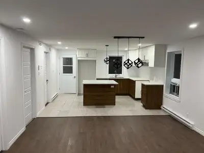 Grand 4 et demi contemporain dans un quartier tranquille à 2 min du centre-ville de Lévis, intérieur...