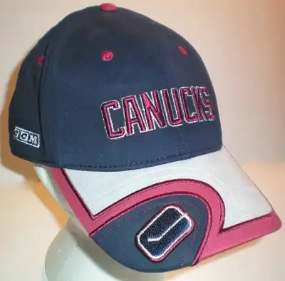 Vancouver Canucks CCM Adjustable Velcro Closure Cap, View more