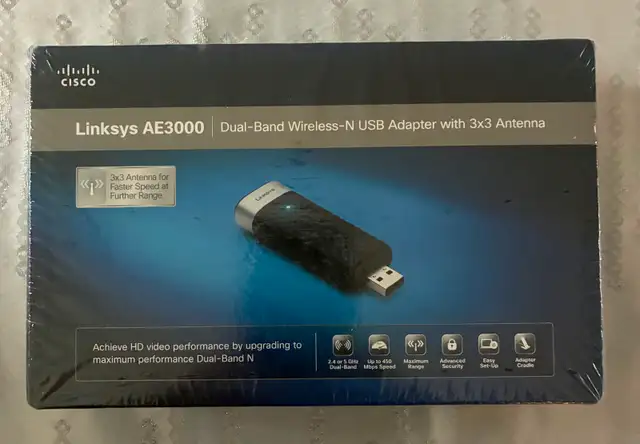NEW Linksys Dual-Band Wireless Adapter