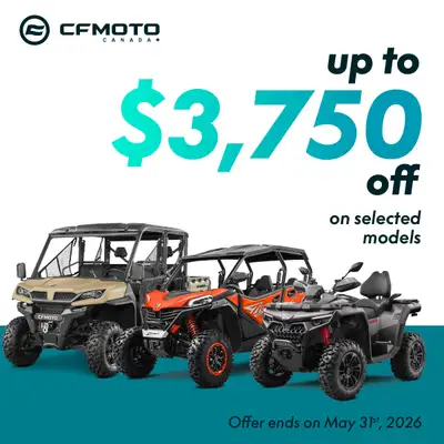 CFMOTO PROMO - ENDS MAY 31, 2026