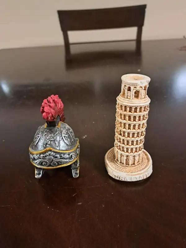 The Leaning Tower of Pisa & Roman Helmet Sculptures in Arts & Collectibles in City of Montréal - Image 2