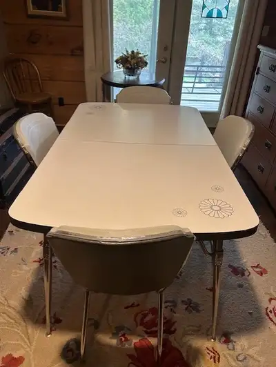 1966 original kitchen table and chair set, View more
