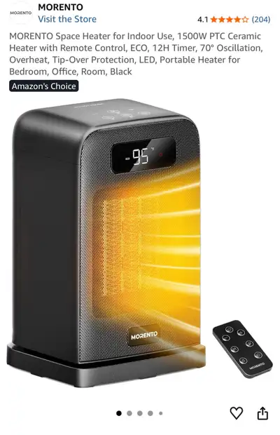 MORENTO Space Heater, View more