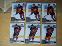 6 CARTES HOCKEY , CONNOR BEDARD TEAM CANADA 2022, MINT CONDITION