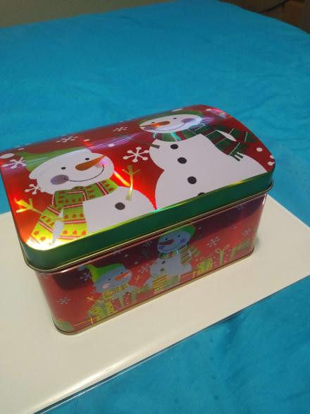 Christmas Snowman Tin Box in Arts & Collectibles in Mississauga / Peel Region