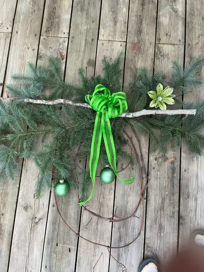 New tear drop shaped grapevine wreaths with birch or driftwood , View more