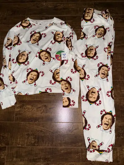 new women’s size medium Elf Christmas pjs , View more