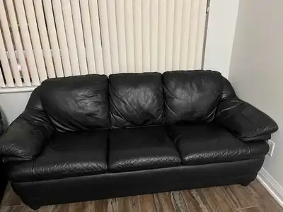 Leather Couch & Arm Chair