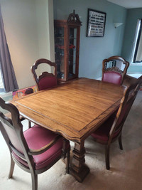 No longer available. Dining room table and hutch!