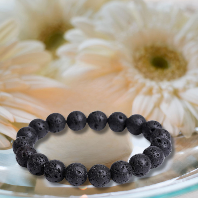 Natural Healing Pure Volcanic Stone Stretch Bracelet in Health & Special Needs in City of Toronto - Image 4