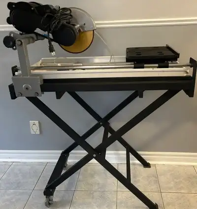 Price Dropped Power Fist 10” Wet Tile/ Paver Cutting Saw, View more
