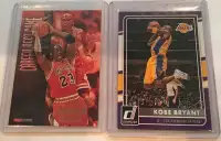 NBA HOFers Michael Jordan, Kobe Bryant Cards + Vintage Pack $15