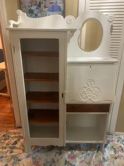 Antique cabinet (desk with shelves), View more