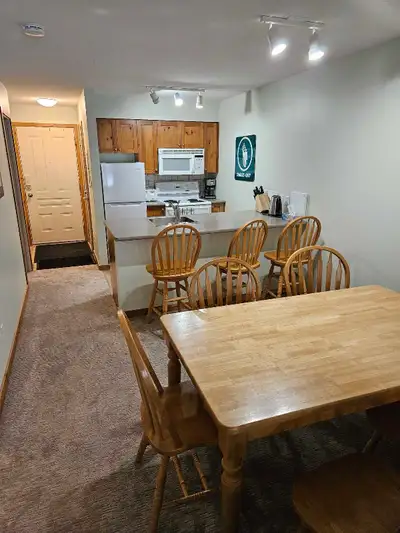 2 bedroom, 1 bath furnished condo available for 6 to 8 month lease starting in May or June. BR#1 con...
