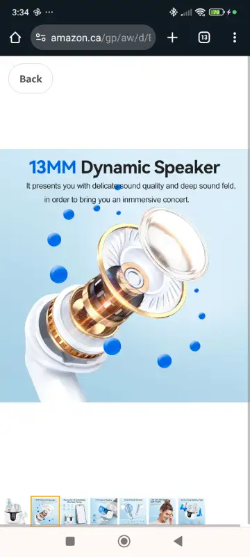 Wireless Earbuds, Bluetooth 5.3 Headphones in Ear with 4 ENC Noi62864365522946121