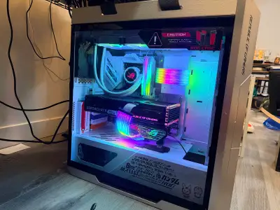12600K+4070Ti ROG Gundam PC build, View more