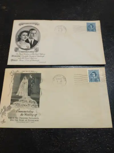 Two 1948 Canada first day covers w/o FDC cancellations, View more